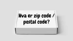 Hva er zip code - postal code?